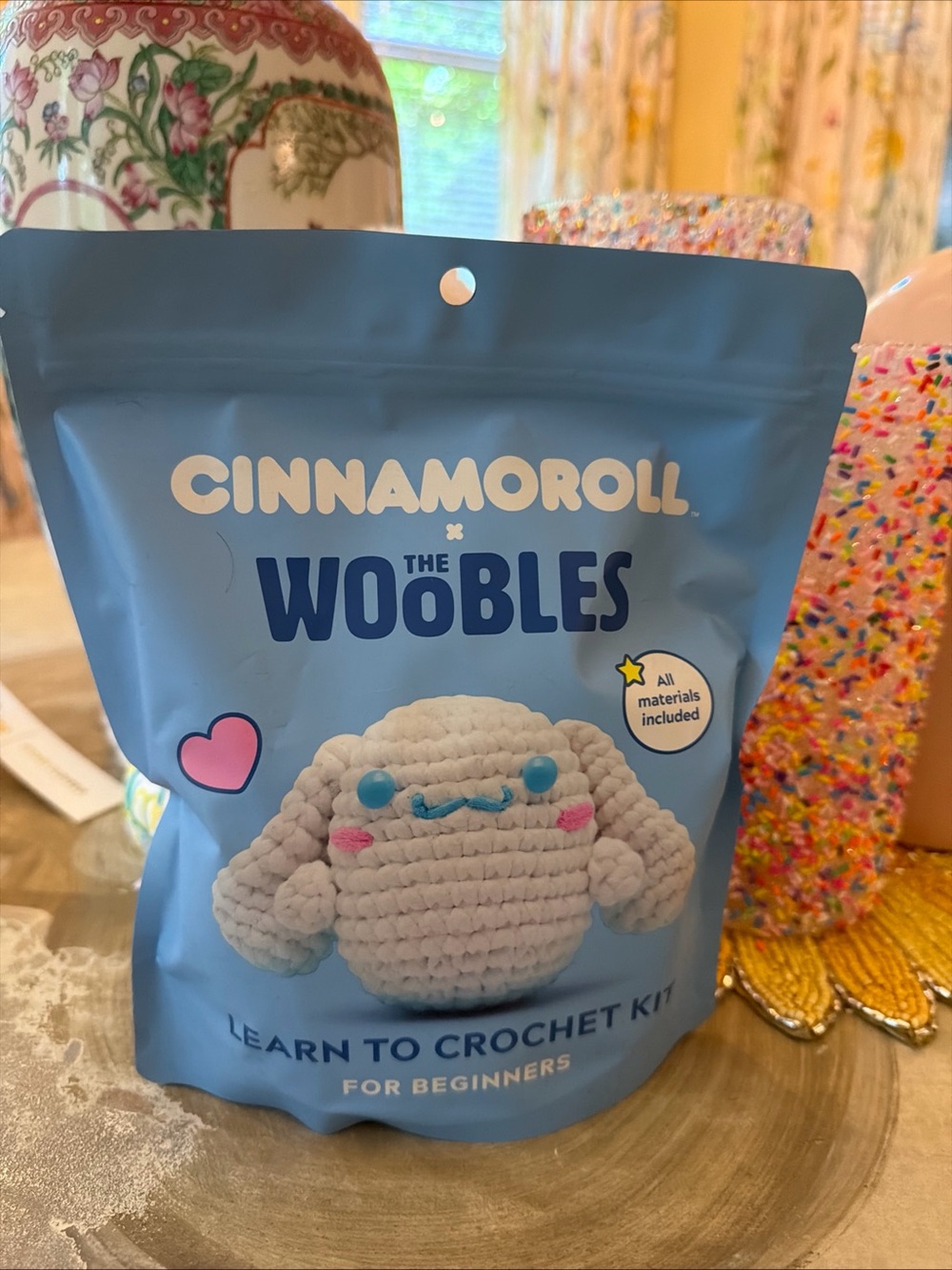The Woobles Handmade By You Crochet Kit - Light Blue Packaging